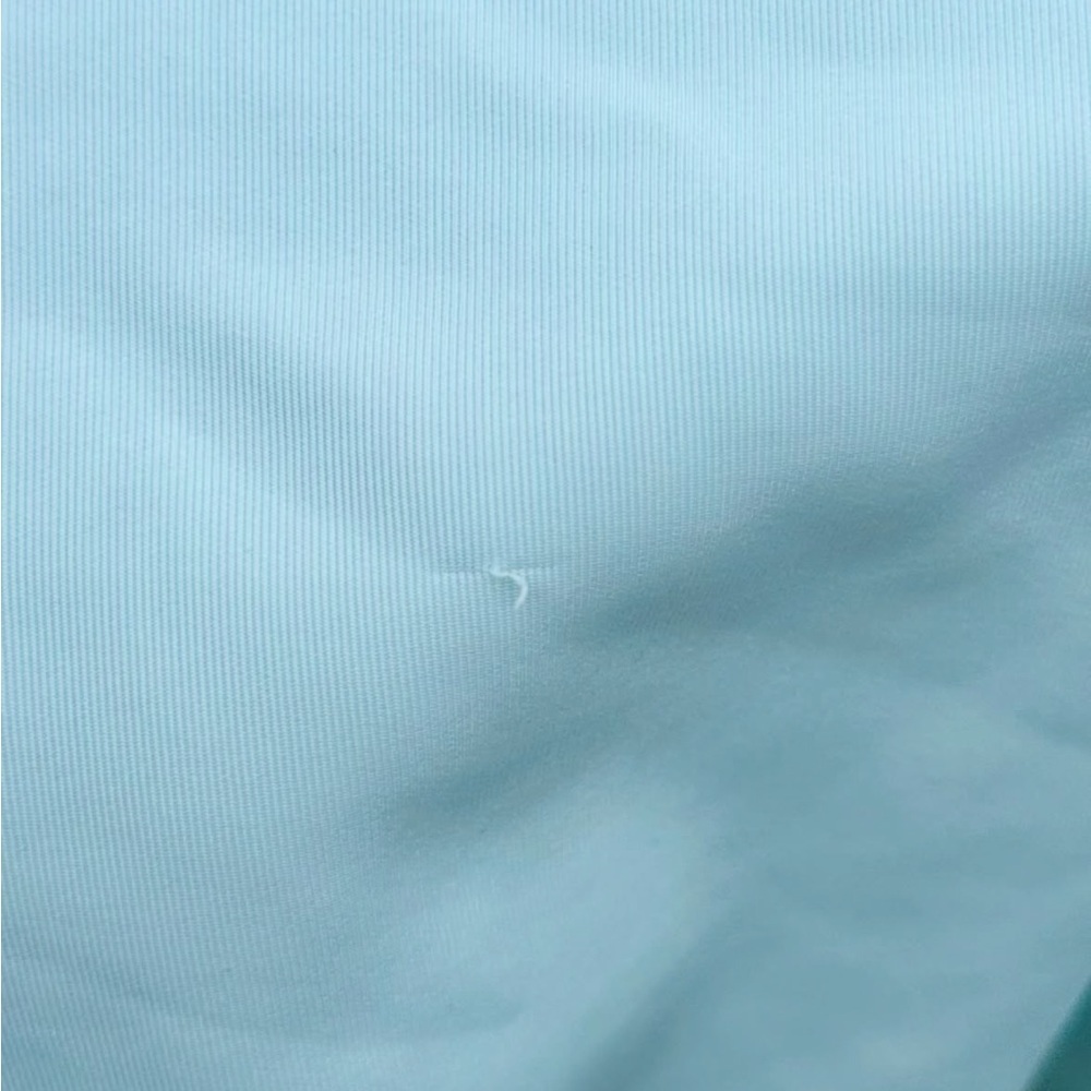Light Blue Adidas Embroidered Slightly Cropped Tee Shirt Size Small - Picture 2 of 2
